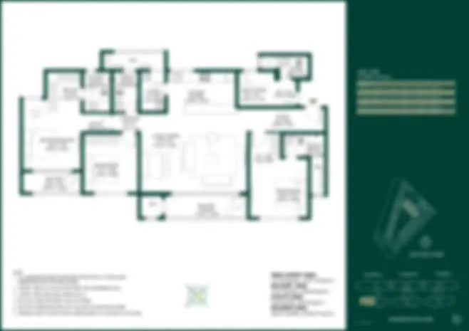 puravankara codename futura 3.5 bhk floor plan