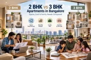 2 BHK vs 3 BHK apartments in Bangalore for families