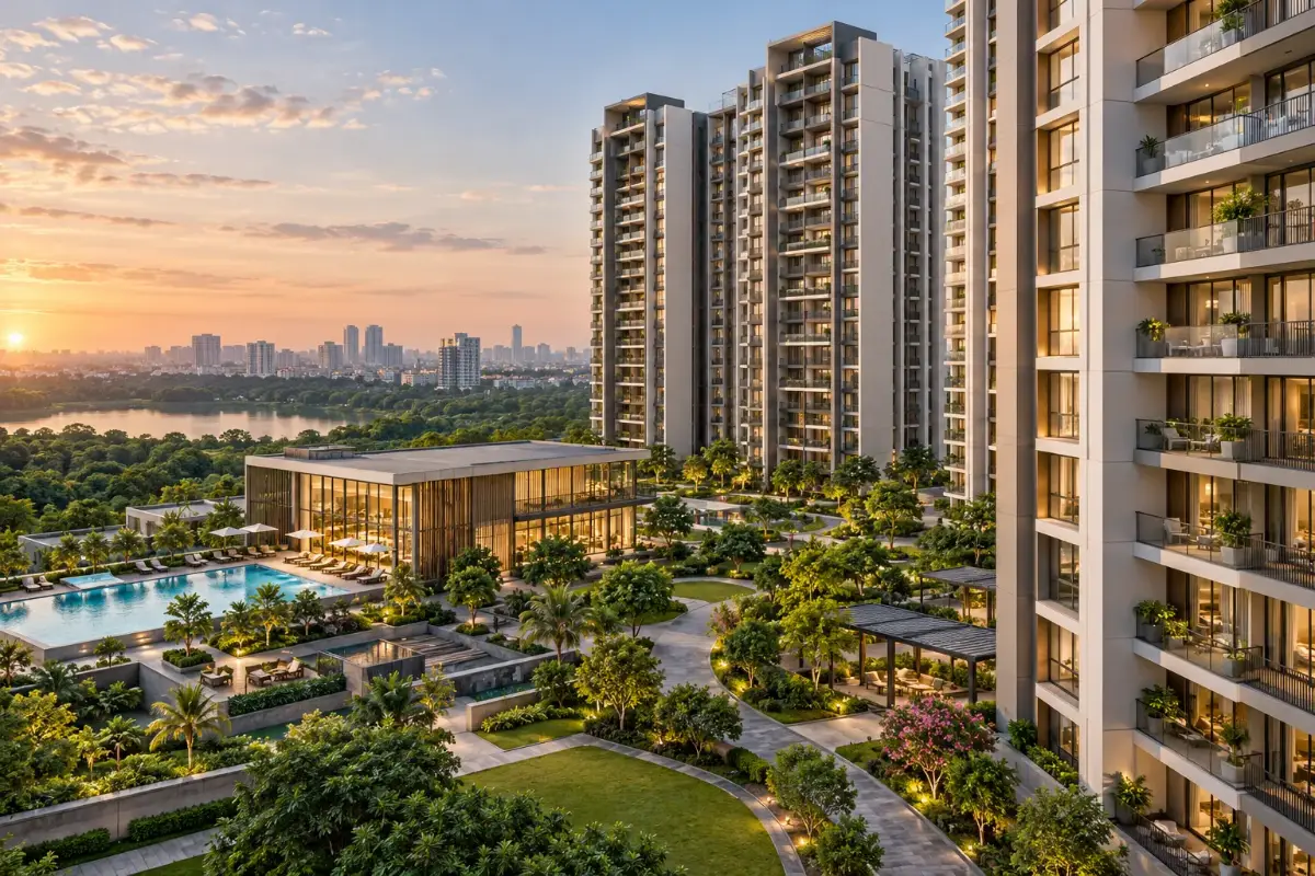 Bedroom space in 2 BHK and 3 BHK apartments