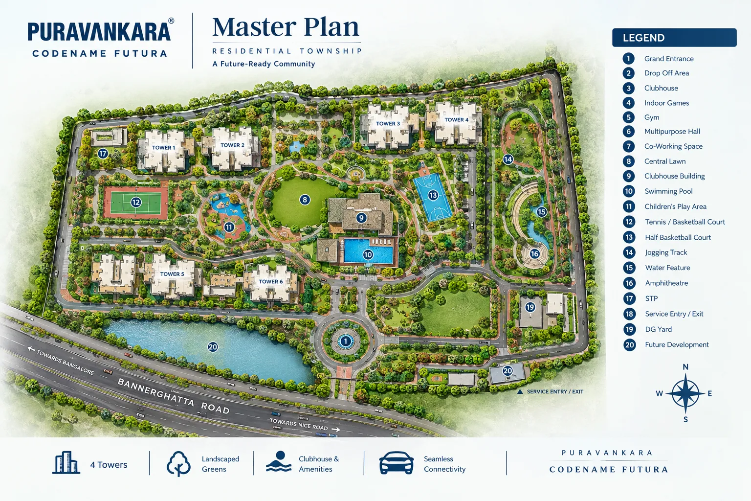 Purva Balagere master plan layout